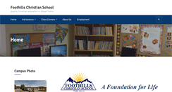 Desktop Screenshot of foothillschristian.com