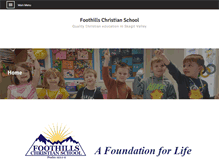 Tablet Screenshot of foothillschristian.com